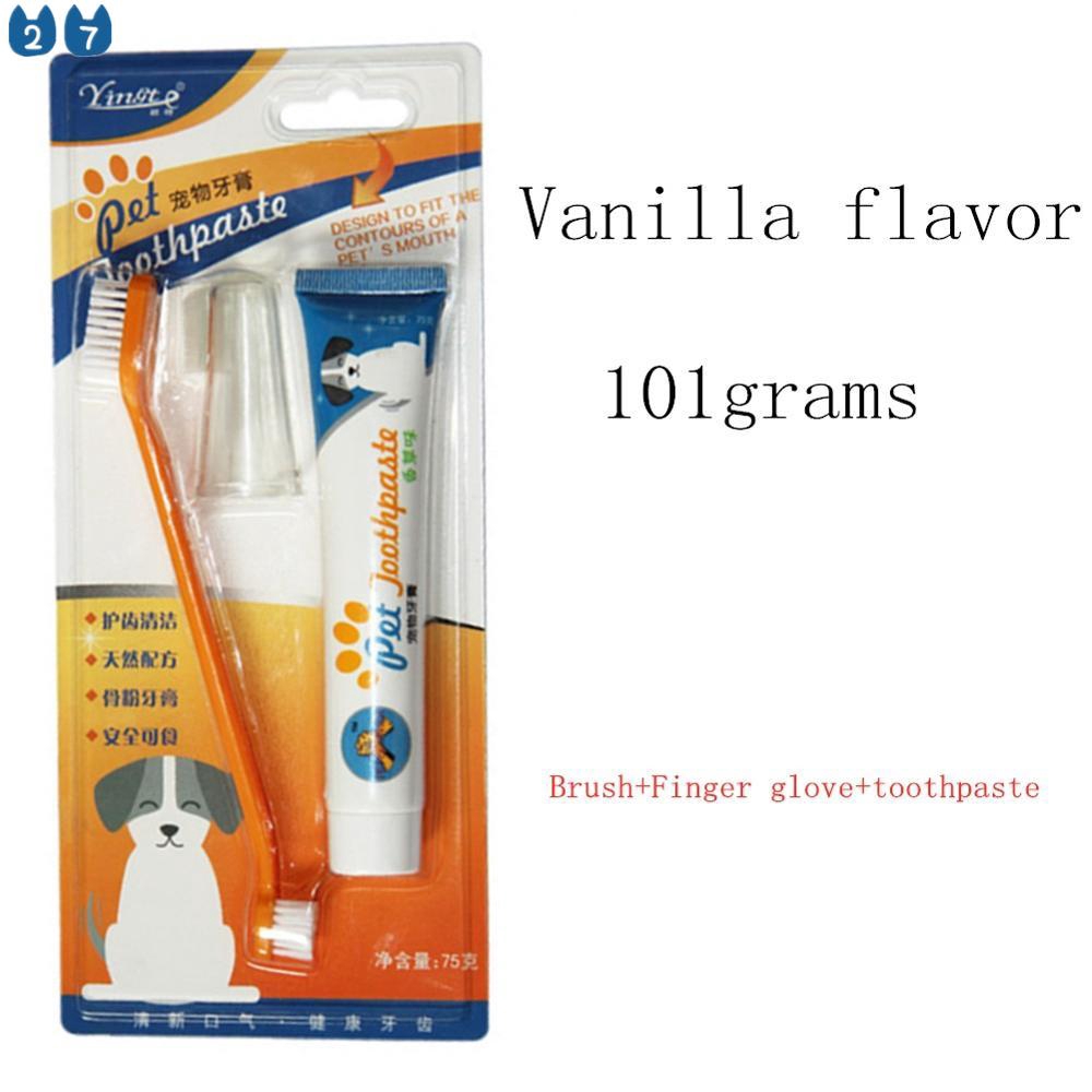 Kem Đánh Răng Và Chăm Sóc Răng Miệng Chó Mèo 2 Vị Vanilla Và Ong