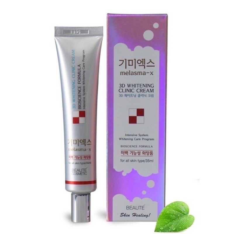 MẪU MỚI 4OML - Kem dưỡng da làm mờ ngăn ngừa nám, tàn nhanh Melasma hàn quốc 3D WHITE CLINIC CREAM