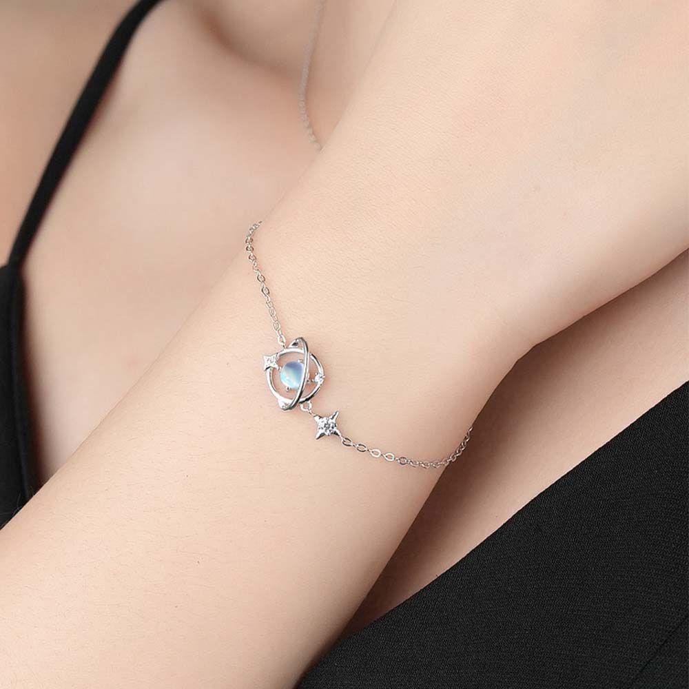 Vòng Tay Thời Trang Hình Hành Tinh MXGOODS Có Thể Điều Chỉnh|Quà Tặng Siêu Mỏng Hình Hành Tinh Ngôi Sao Xinh Xắn Cho Bạn Gái