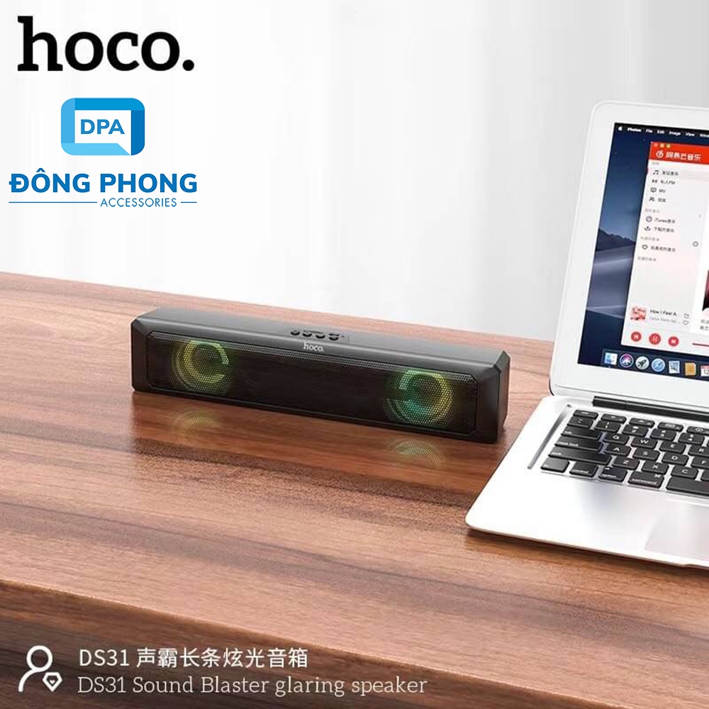 Loa Bluetooth 5.0 Hoco DS31 Chính Hãng Có Led RGB Cực Đẹp