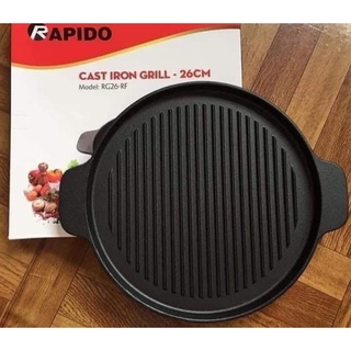 chảo gang nướng rapido size 26cm