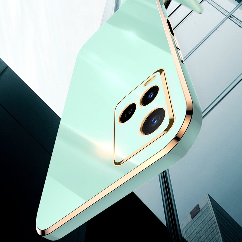 Ốp điện thoại Silicon cạnh vuông viền mạ Koosuk cho VIVO Y21 Y21S Y21A Y21T Y33S Y33T