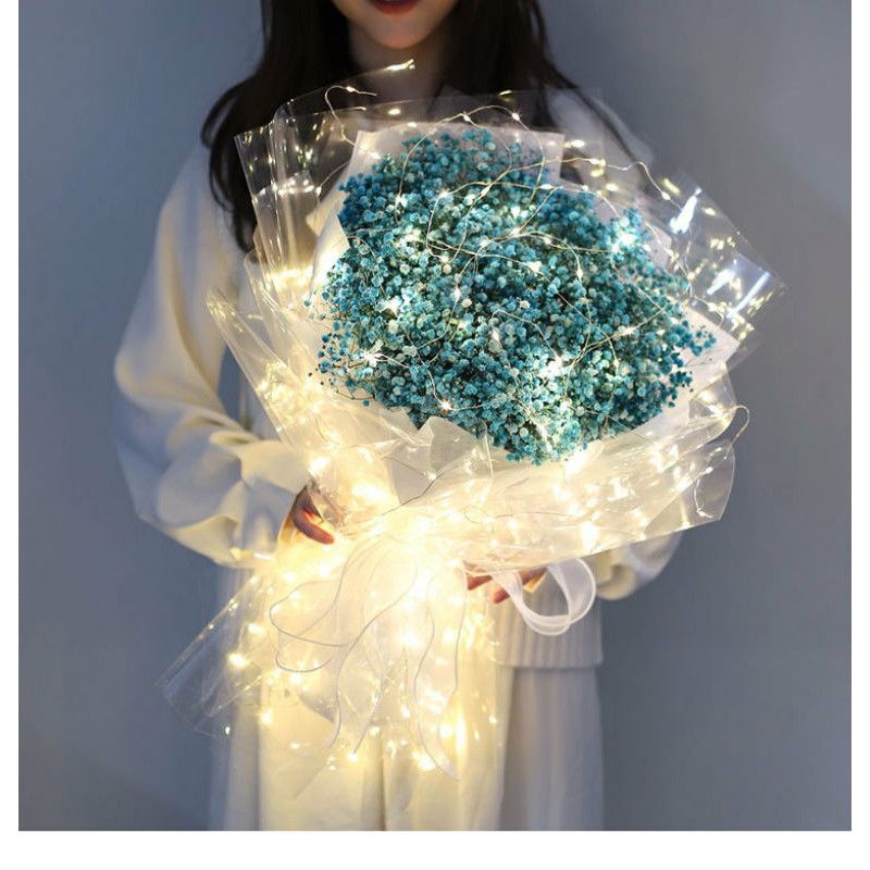 Giấy gói hoa đèn LED trong suốt chống thấm chống nước 60x60