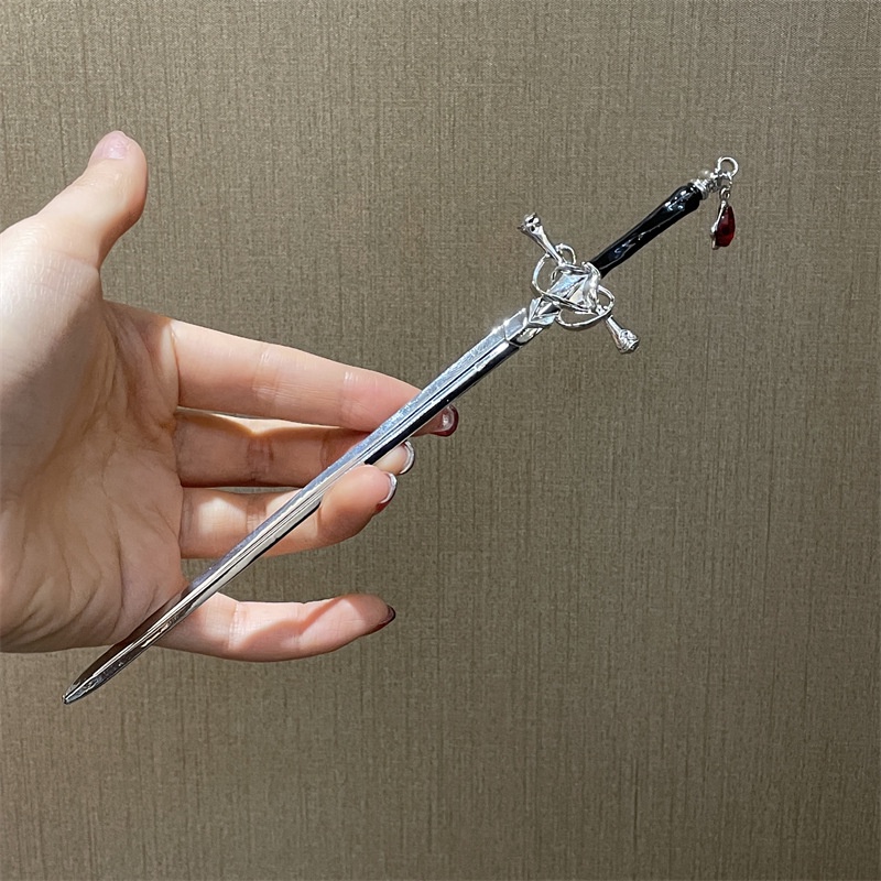 Trâm Cài Tóc Hình Thanh Kiếm Sau Lưng Phong Cách Trung Hoa