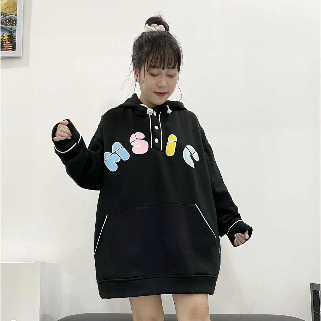 Áo Hoodie Color Fresh (đen)