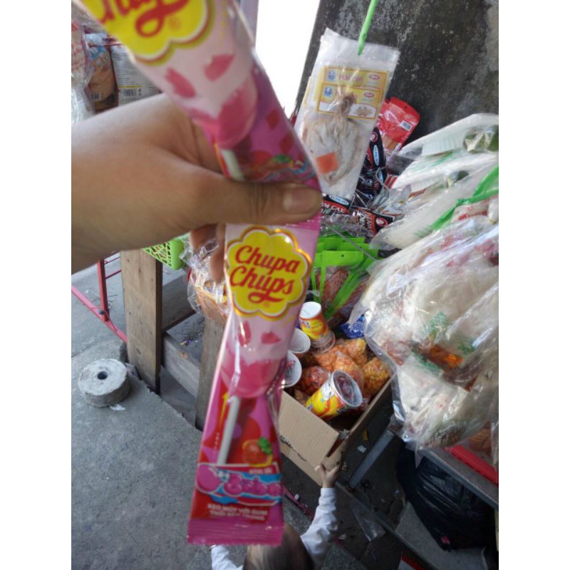 (ngon)6 BỌC KẸO MÚT NHÂN GUM CHUPA CHUPS BIG BABOL HƯƠNG COLA - CAM - DÂU 15G