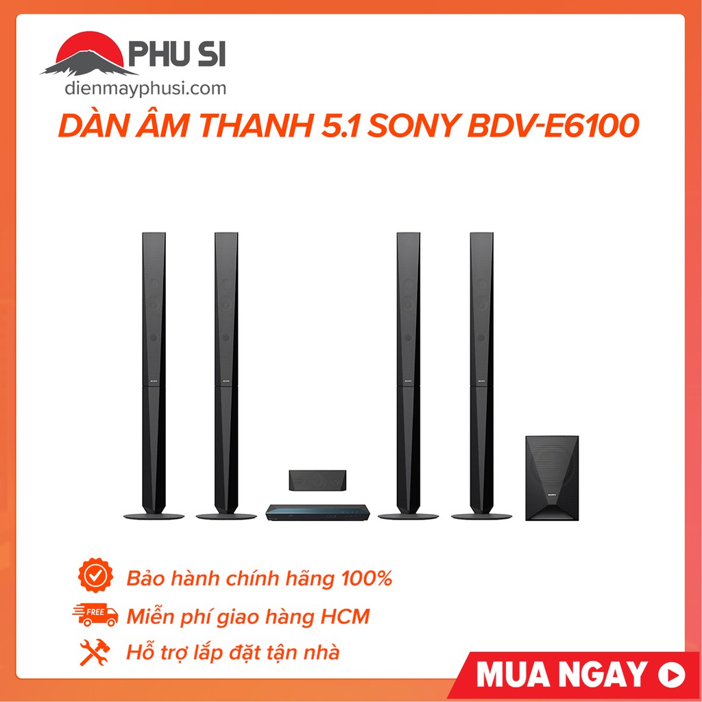 [GIAO HCM] Dàn âm thanh 5.1 Blu-ray Sony BDV-E6100 (có Bluetooth)
