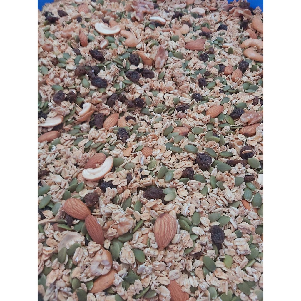 Granola ngũ cốc ăn kiêng mix 7 loại dinh dưỡng không đường tinh luyện - Granola 500gr by Meganuts