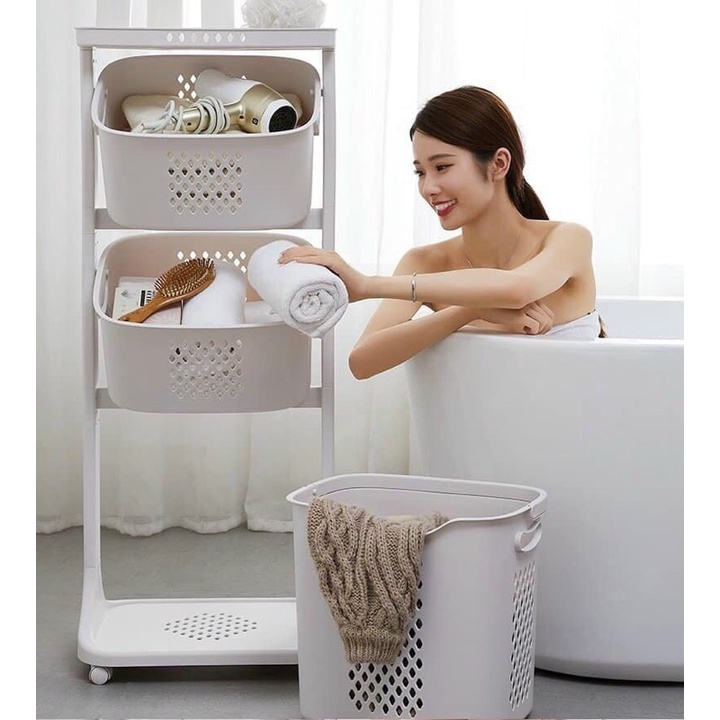 HỎA TỐC >> SALE Kệ rỗ nhựa 4 tầng đa năng