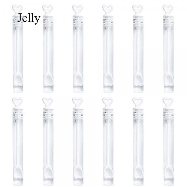 48Pcs Bubble Tube Bottles Accessories with Heart Shape for Party Kids J579