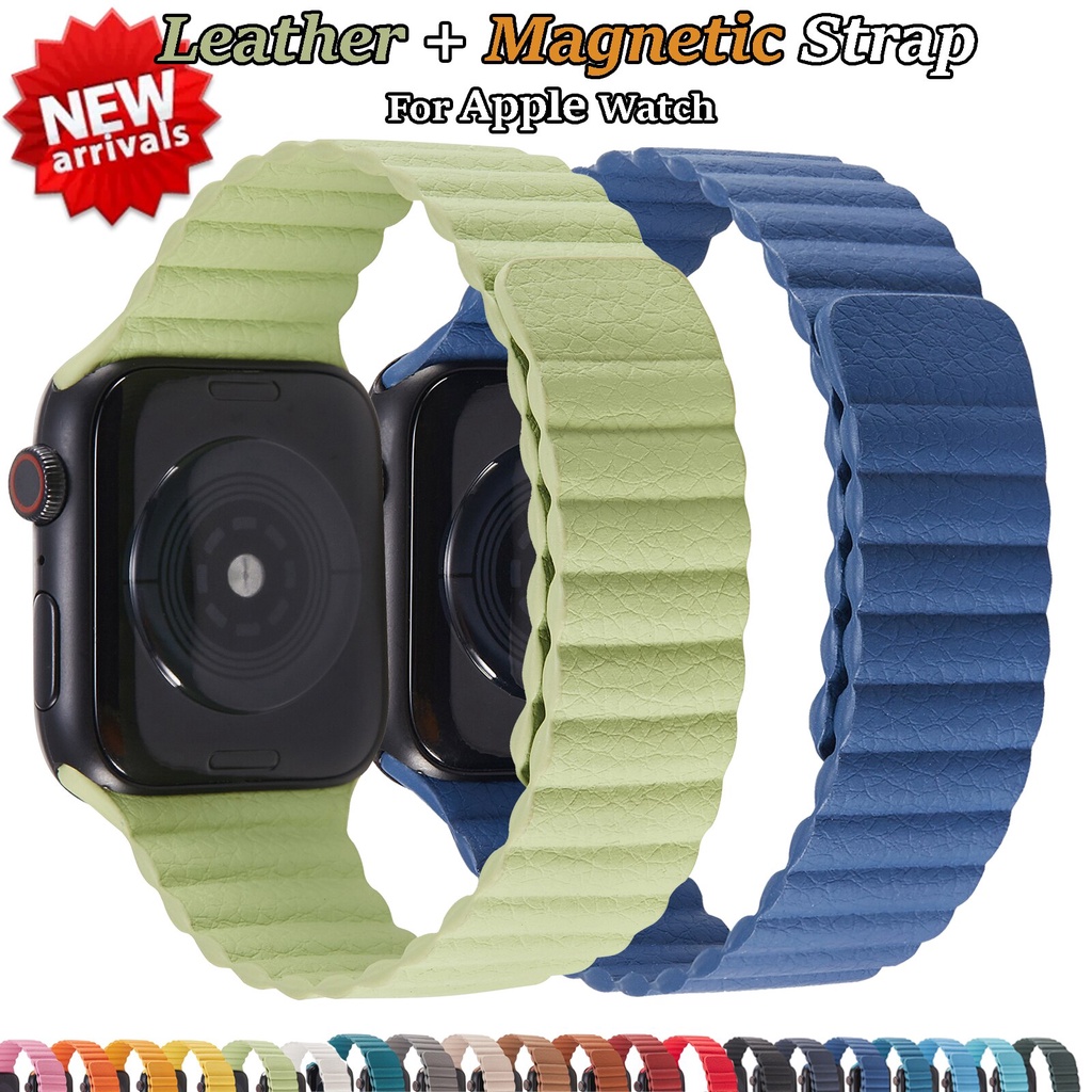 Da Dây Đeo Nam Châm Cho Đồng Hồ Thông Minh Apple Watch 45mm 49mm 44mm 40mm 38mm 42mm Series 8 7 ultra 6 Se 5 4 3