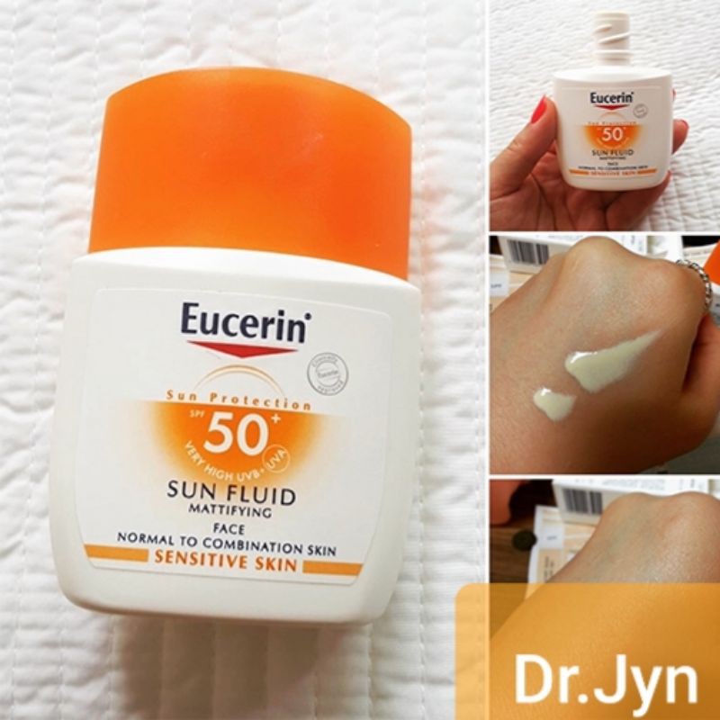Kem chống nắng không nhờn rít cho da thường và da hỗn hợp Eucerin SPF 50+