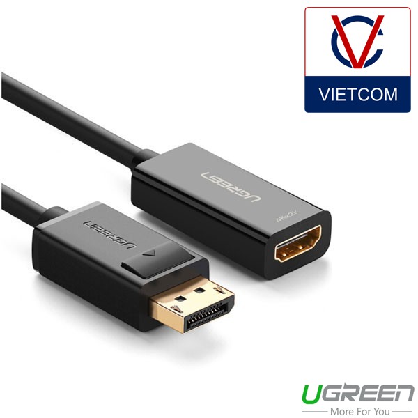 Cáp Chuyển Displayport sang HDMI Chính Hãng Ugreen - Độ phân giải Full HD-2K-4K