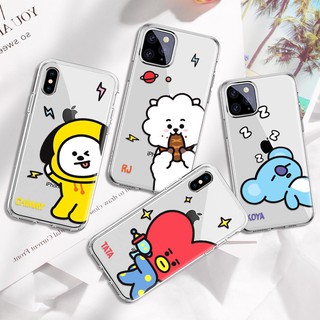Ốp điện thoại silicon họa tiết bts hoạt hình cho phone 11 pro 6 7 8 plus xr xs max - a162
