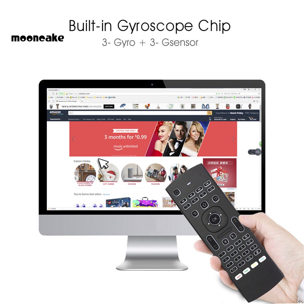 Điều Khiển Từ Xa Không Dây Tích Hợp Bàn Phím Và Chuột Bay3 2.4g Cho X96 H96 Android Tv Box