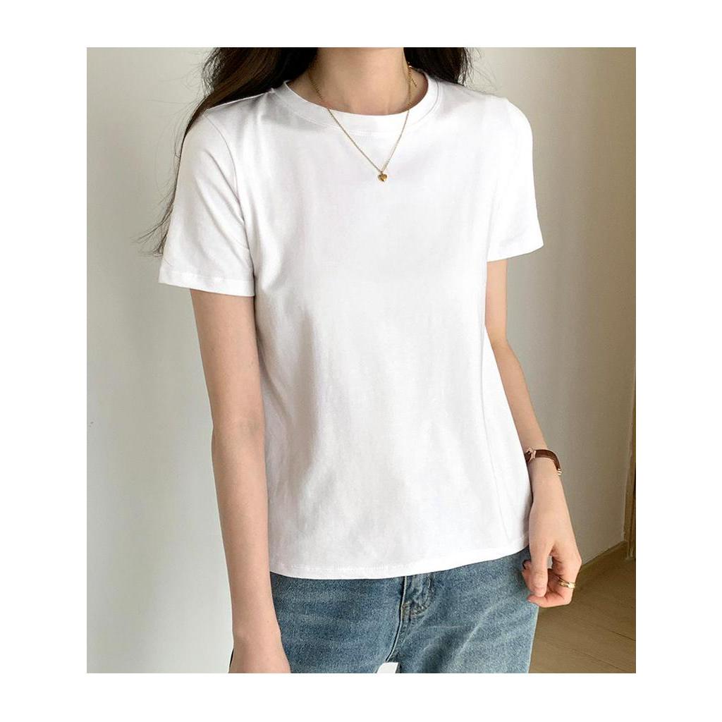 Áo Thun Cotton Cổ Tròn Ngắn Tay Thoải Mái Dễ Phối Đồ 61725