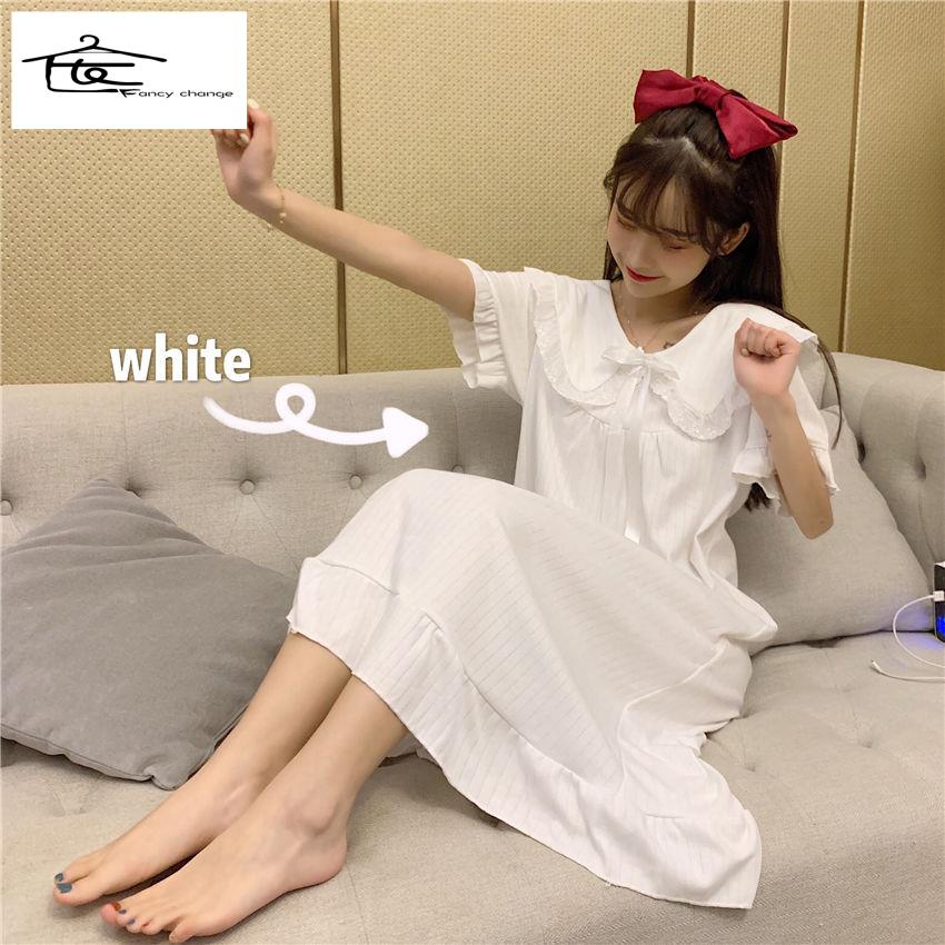 Đầm Ngủ Búp Bê Phong Cách Nhật Bản Dễ Thương Thời Trang Mùa Hè 2020 Cho Nữ