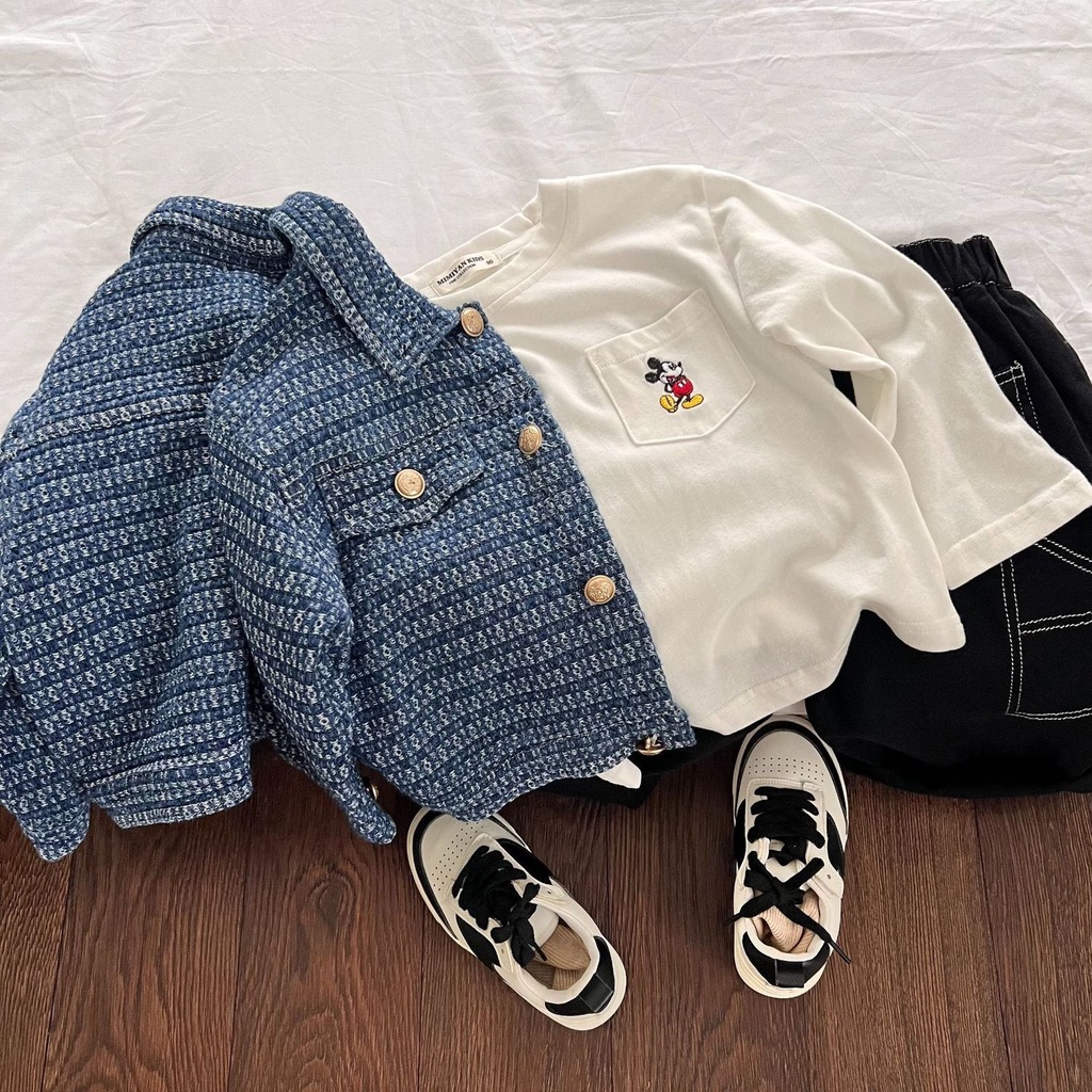 Áo Khoác Denim Thời Trang Mùa Thu Mới 2022 Cho Bé Trai