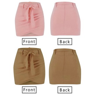 ☆➔❤Váy Mini mỏng bút chì không đều mùa hè dành cho nữ