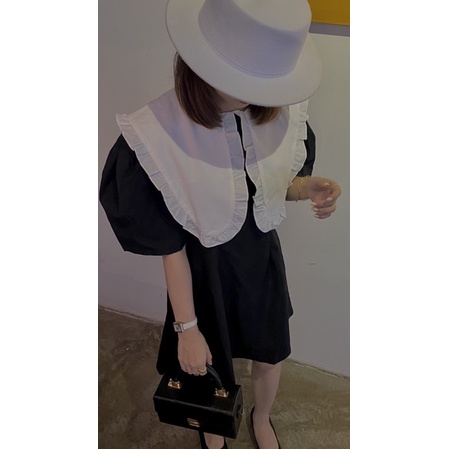 Váy cổ nơ tiểu thư