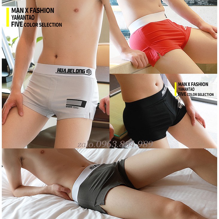 Quần ngủ, mặc nhà cao cấp cho anh em chất lượng vô đối HUA.01 chất cotton dạng đùi cạp bản rộng đẹp cho anh em