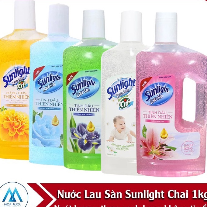 Nước lau sàn Sunlight 1kg hương thiên thảo (997ml)