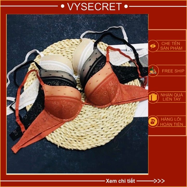 BỘ ĐỒ LÓT VICKY REN 💥SIÊU PHẨM  💥 💥 FEESHIP 💥 mút kép đẩy ngực.phom ngực tròn siêu tạo khe. | BigBuy360 - bigbuy360.vn