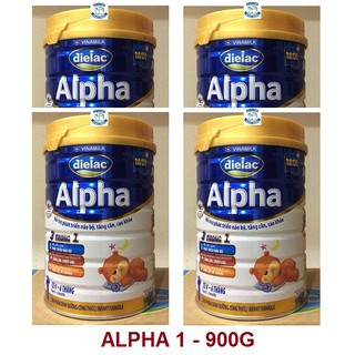Bán sỉ - 176.388đ/lon - Combo 04 - Dielac Alpha 1 900g - Sữa bột Vinamilk