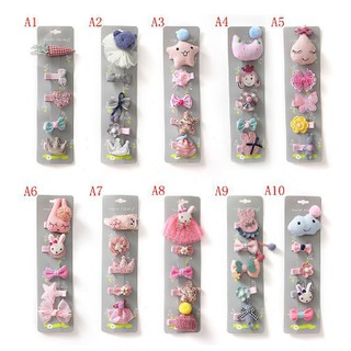 Set 5 Kẹp Tóc Đáng Yêu Cho Bé Gái