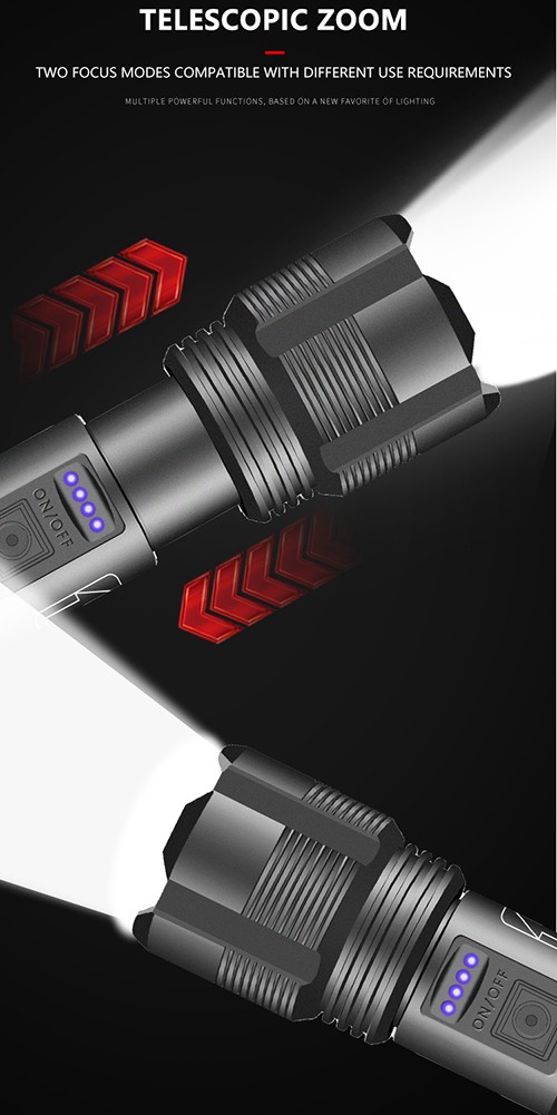  Đèn Pin Xhp50 Led 60000 Lumens Với Cổng Sạc Usb 18650 | BigBuy360 - bigbuy360.vn