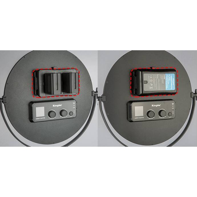 Gá chuyển đổi pin V-lock sang NP