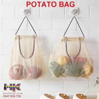 Túi lưới đựng đồ đa năng, đựng hành tỏi