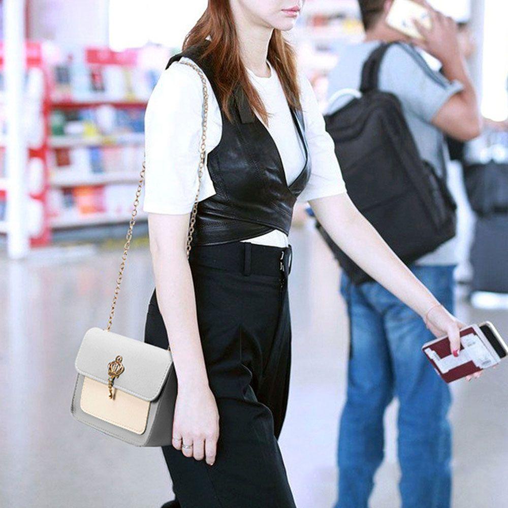 Túi Đeo Vai Hình Vuông Cỡ Nhỏ Kèm Dây Đeo Sợi Xích Thời Trang