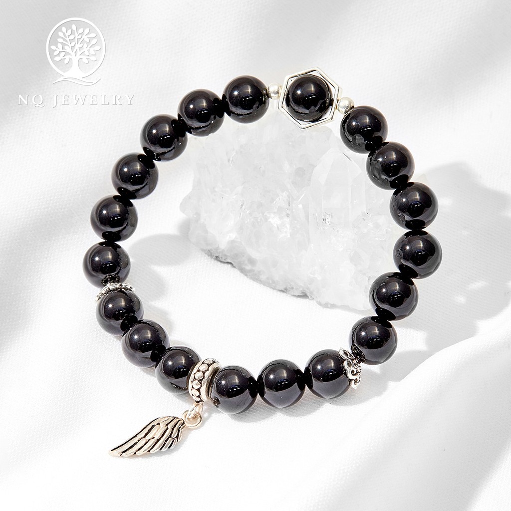 Vòng tay phối charm cánh bạc - NQ Jewelry