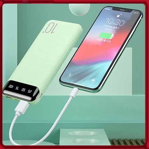 Pin sạc dự phòng chính hãng 10000mAh WK DESIGN WP-161 sạc 2 thiết bị cùng lúc, sạc nhanh 2.1A, bảo hành 6 tháng