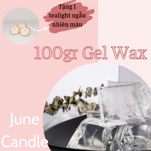 [Tặng 3 bấc sáp nến] 100gr Sáp Dẻo Trong Làm Nến Thơm June Candle