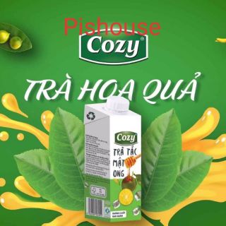 Trà vải đào sả tắc mật ong Cozy 225ml
