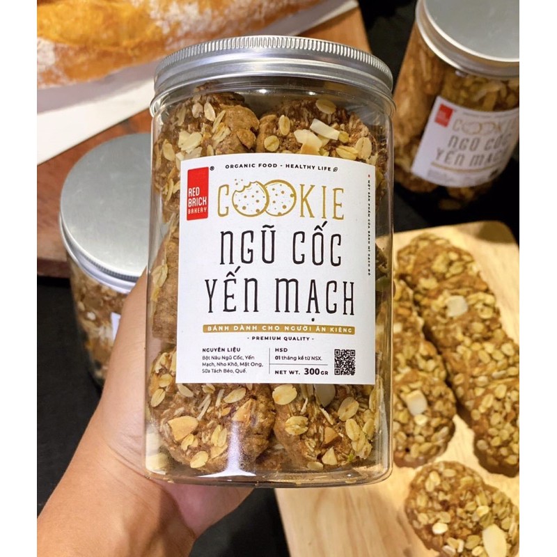 [Mã 77FMCGSALE1 giảm 10% đơn 250K] [ FREESHIP TOÀN QUỐC ĐƠN 50K ] Bánh Cookie Yến Mạch Thương Hiệu Gạch Đỏ | BigBuy360 - bigbuy360.vn