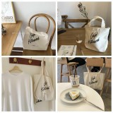 [ SALE 50%]Túi tote vải canvas hoạ tiết in chữ Cafe phong cách Hàn Quốc