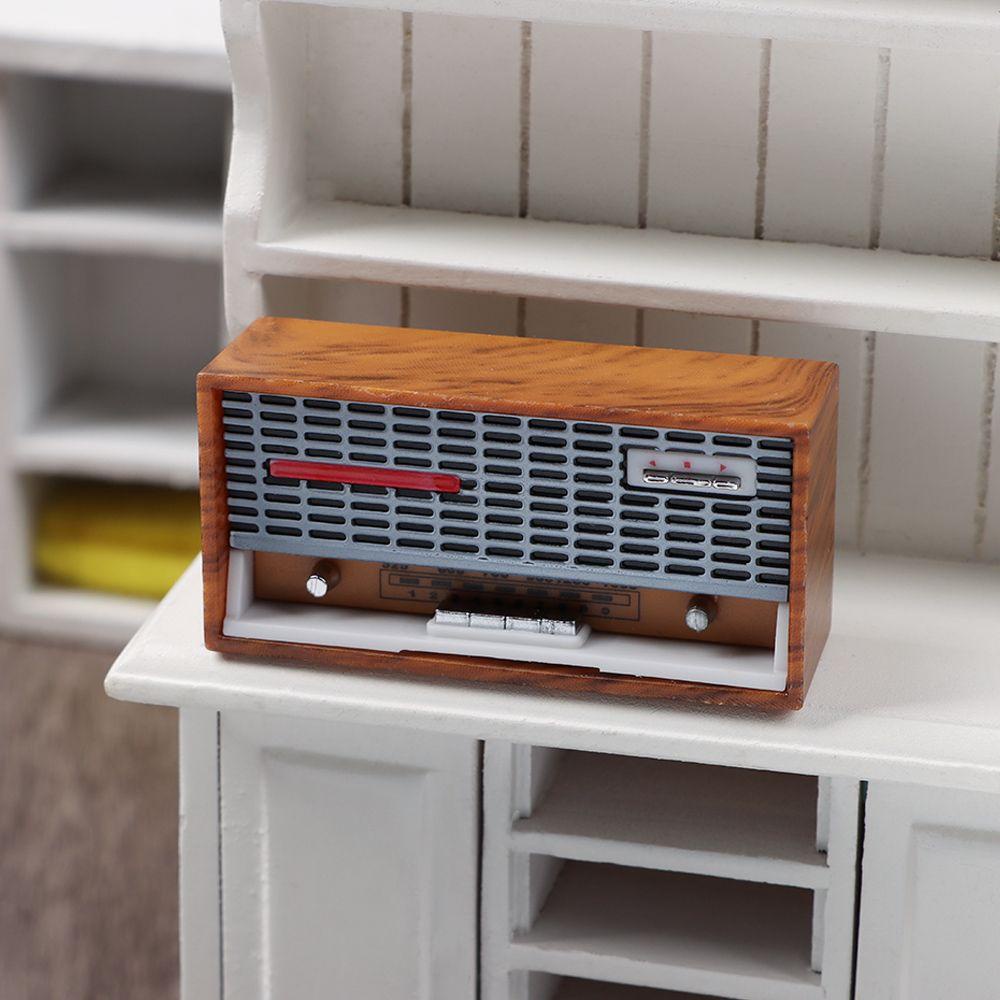 BEBETTERM Radio Đồ Chơi Tỉ Lệ 1: 12 Trang Trí Nhà Búp Bê
