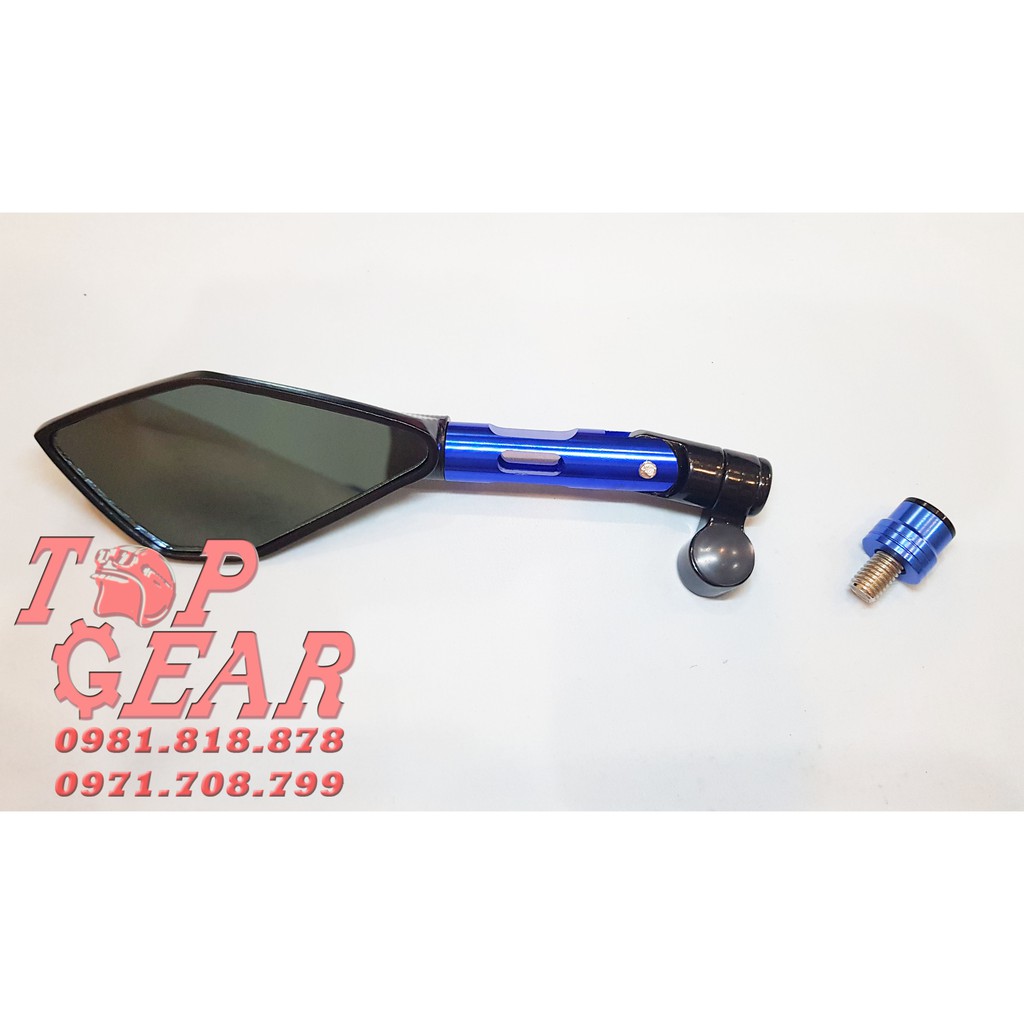 COMBO: 01 Gương 5 Cạnh Trái xoay 360 + 01 Ốc Chân Gương Bên Phải &lt;TOPGEAR&gt;