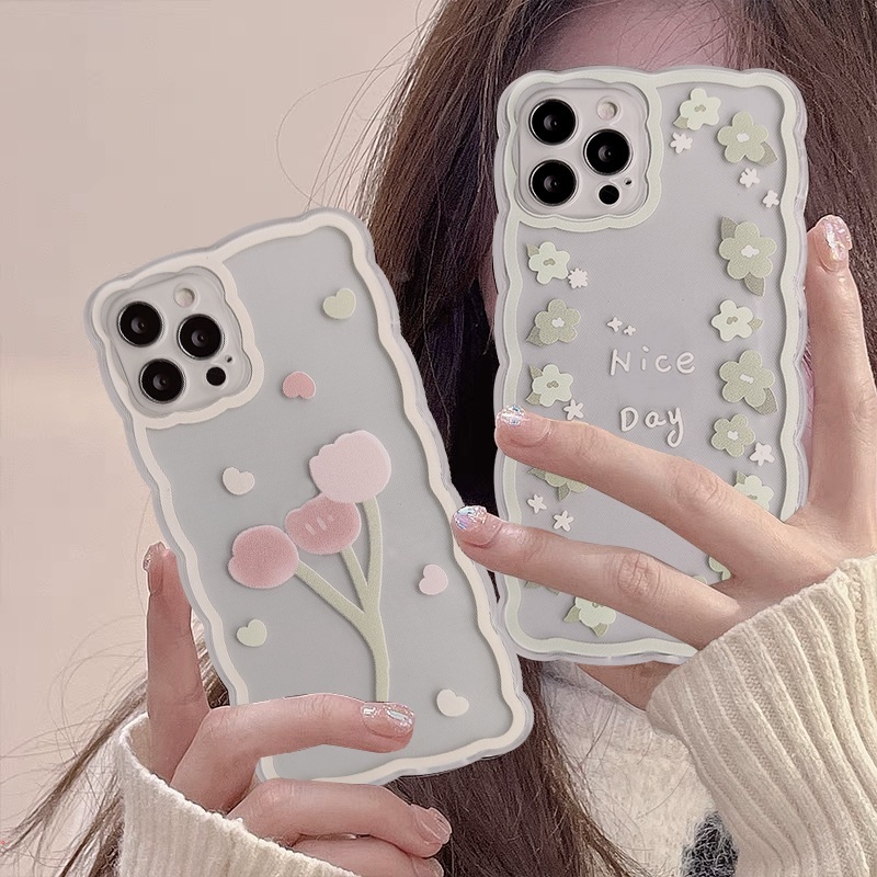 Ốp Điện Thoại Trong Suốt Họa Tiết Sóng Biển Cho IPhone 11 13 12 Pro MAX XR 7Plus 8Plus X XS MAX 6 6s Plus 7 8