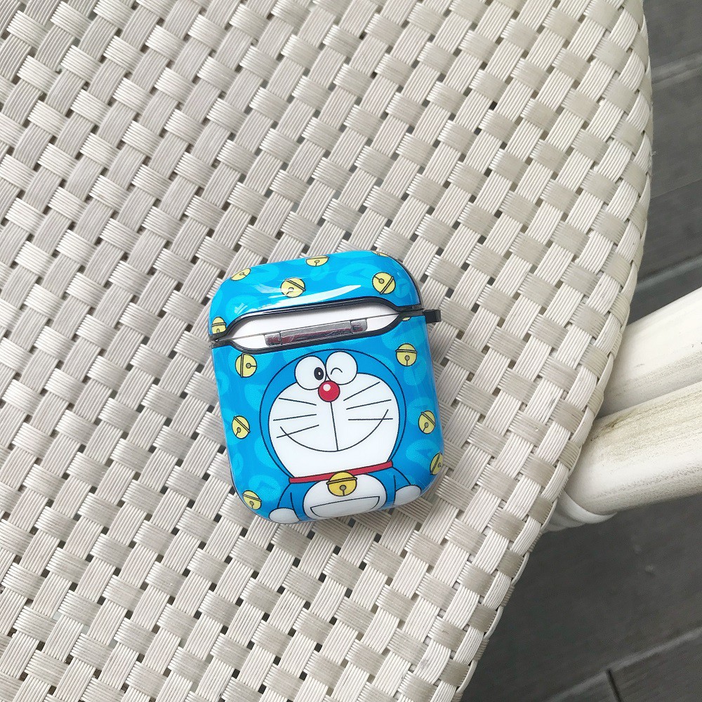 Vỏ bảo vệ hộp đựng tai nghe hình Doraemon cho Airpods 1 / 2