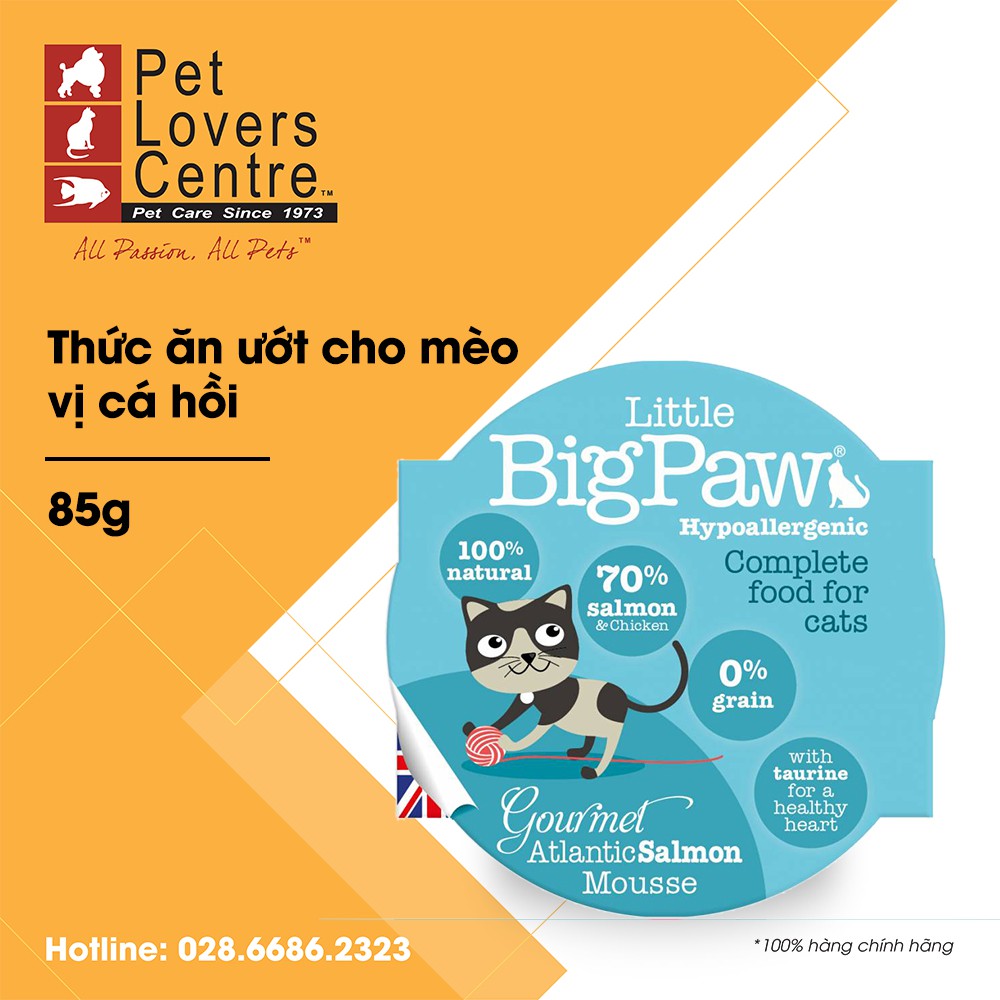 [85g][xuất xứ Anh]Pate cho mèo LITTLE BIG PAW POT