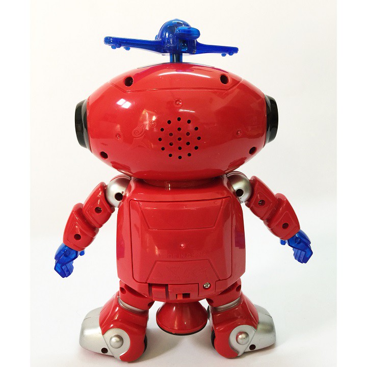 Đồ Chơi Robot Dancer Nhảy Múa Quay 360 độ Màu Cam, Chạy Pin Phát Sáng Độc Đáo, Có Nhạc Vui Nhộn