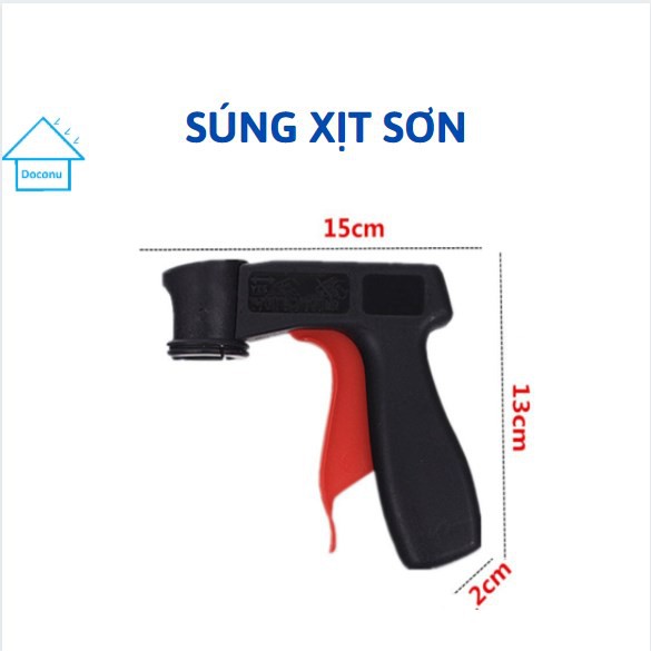 Súng bắn phun xịt sơn, keo cầm tay mini đa năng bình dưới DOCONU (15cm x 13cm, 53g). [CAM KẾT BẢO HÀNH]