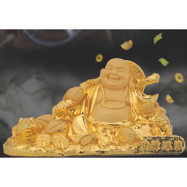 Tượng Phật Di Lặc lớn cao cấp - Tượng phật bằng bột đá trang trí xe hơi, ô tô, phòng khách cao cấp