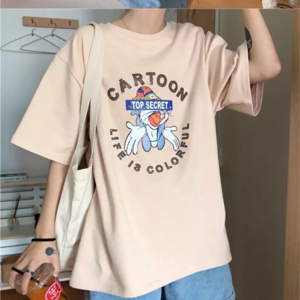 Áo cartoon tay lỡ