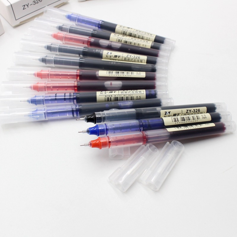 Bút bi nước – ngòi kim – 1 cái – 0.5mm - văn phòng phẩm – bút gel đen / xanh / đỏ – MIYABI STORE
