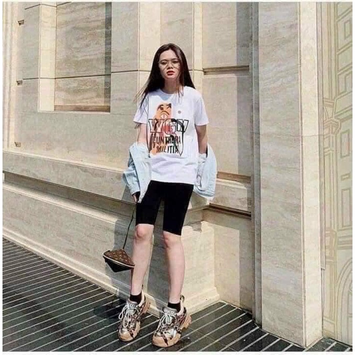 Quần legging lửng vải thun cao cấp biker nữ đùi ngố, dáng ôm bó lưng thun mặc nhà, tập gym, yoga freesize | BigBuy360 - bigbuy360.vn